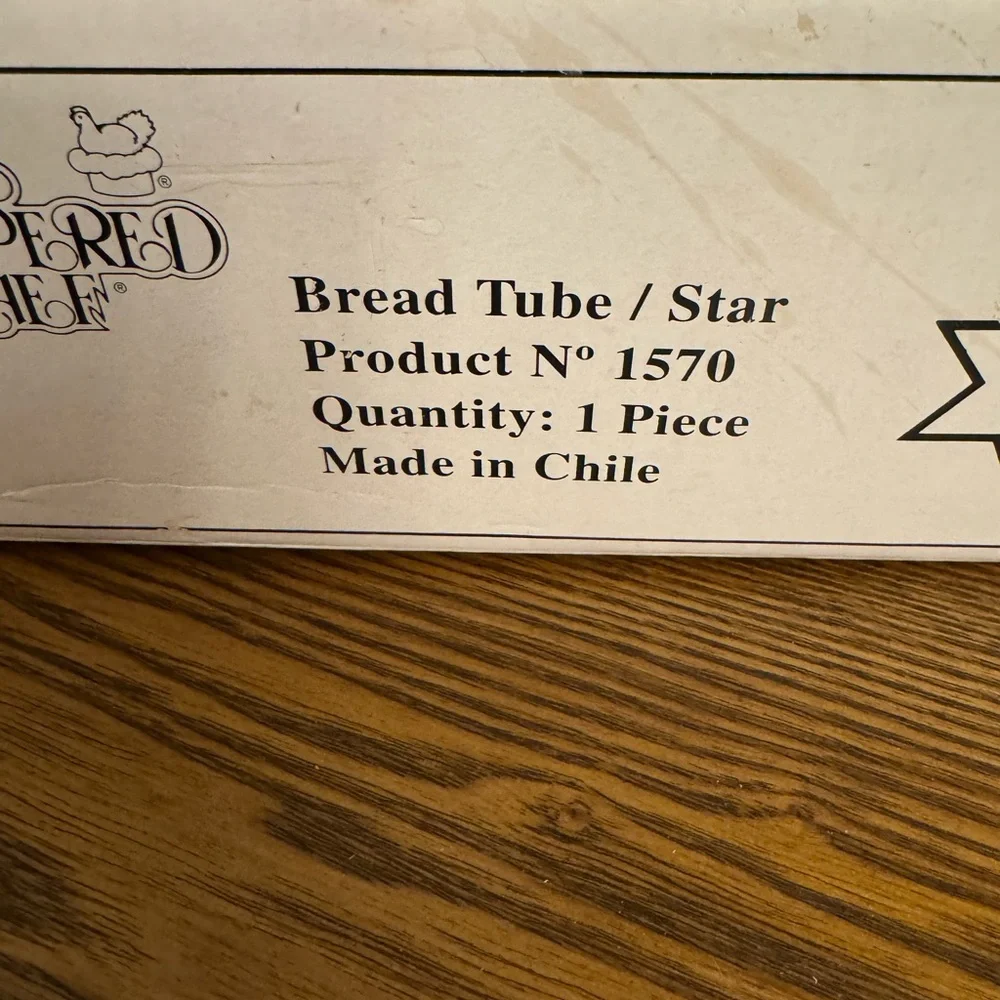 Pampered Chef Valtrompia Bread Star Tube (Product N° 1570) NWOT